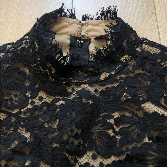 RARE Vintage Betsey Johnson Lace Black Sheath Rompers Size 2 Made in USA - Picture 9 of 15